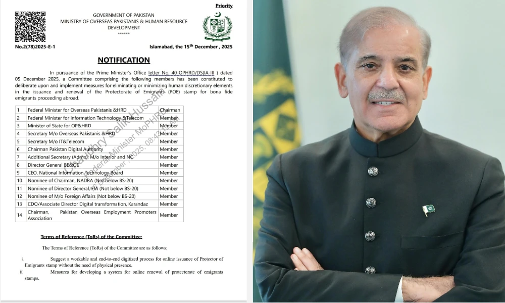 بیرون ملک جانے والے پاکستانیوں کے لیے آن لائن نظام کی تشکیل [Draft]