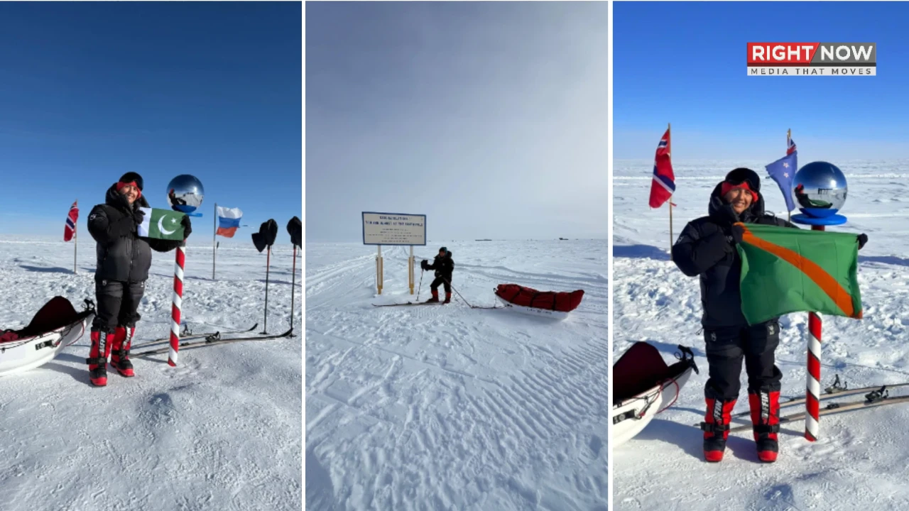 ثمینہ بیگ قطب جنوبی تک اسکینگ کرنے والی پہلی پاکستانی بن گئیں [Draft]
