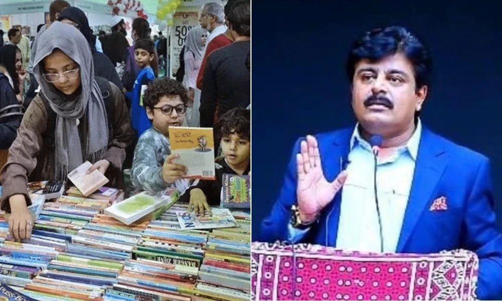 کراچی کتب میلہ: وزیر تعلیم کا کتاب چوری کا انکشاف [Draft]
