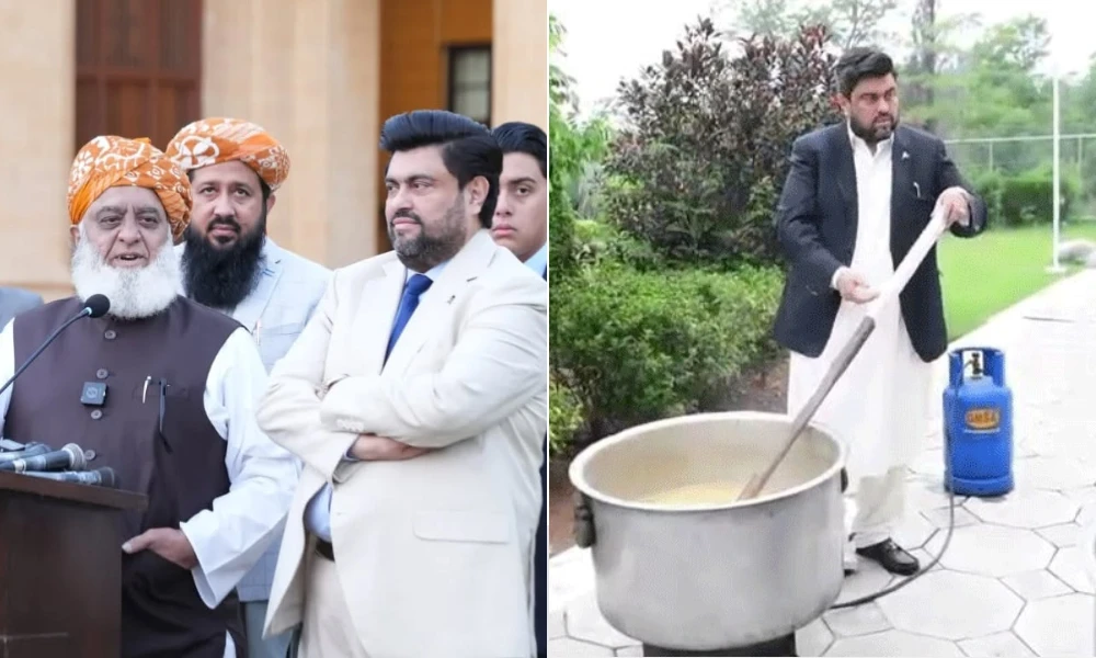 گورنر سندھ نے مولانا فضل الرحمان کے لیے حلیم بنائی