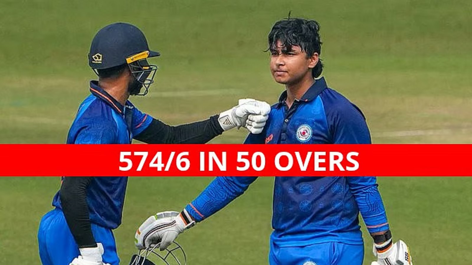 بھارت کی لسٹ اے کرکٹ میں 574 رنز کا نیا عالمی ریکارڈ