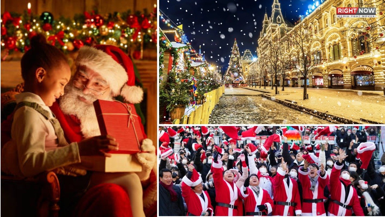دنیا بھر میں کرسمس کی خوشیاں اور سانتاکلاز کی مصروفیات