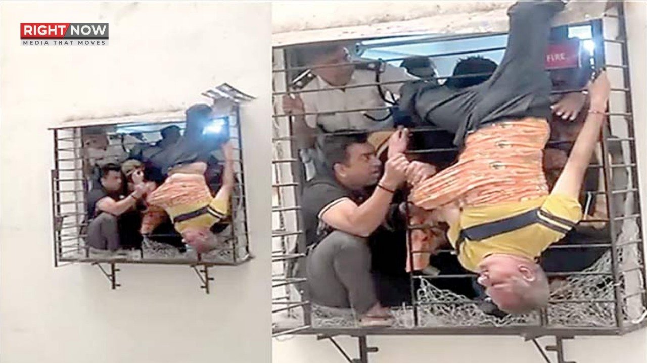 سورت میں شخص دسویں منزل سے گر کر معجزانہ طور پر بچ گیا