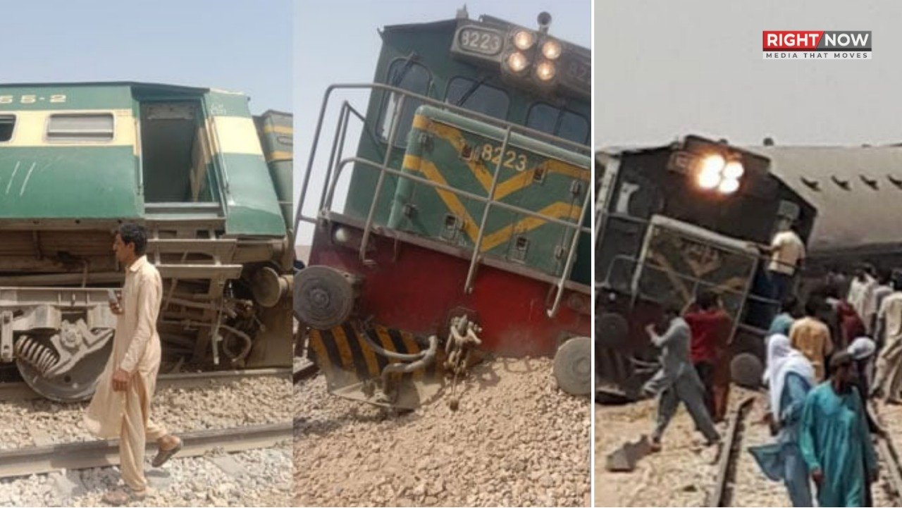 پشاور سے کراچی جانے والی رحمان بابا ایکسپریس حادثے سے بال بال بچ گئی