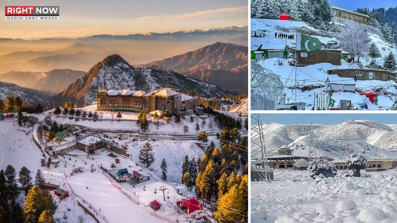 ملک میں برفباری سے سیاحتی مقامات پر حسین مناظر