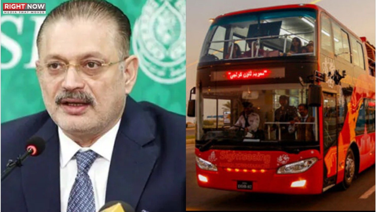 کراچی میں ڈبل ڈیکر بس سروس کا افتتاح، کرایہ 80 سے 120 روپے ہوگا