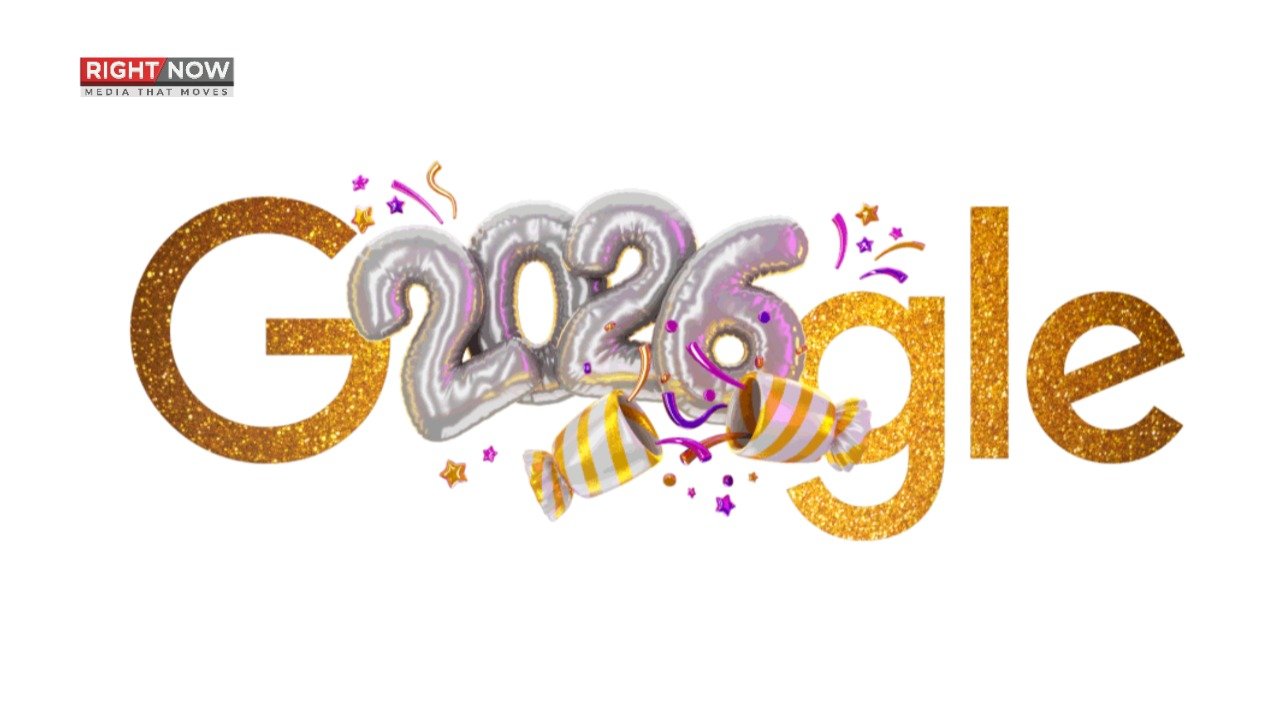 گوگل نے نئے سال 2026 کے موقع پر رنگین ڈوڈل جاری کیا
