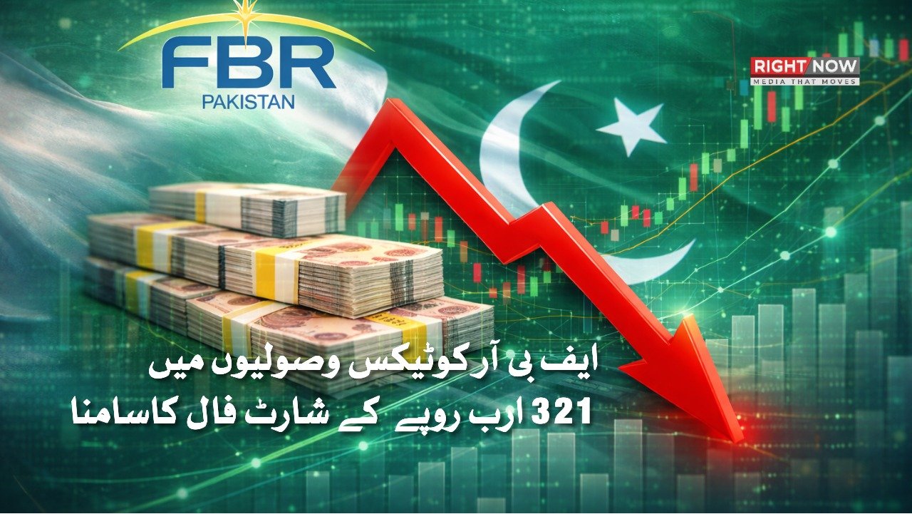 ایف بی آر کی پہلی ششماہی میں 321 ارب روپے کا شارٹ فال