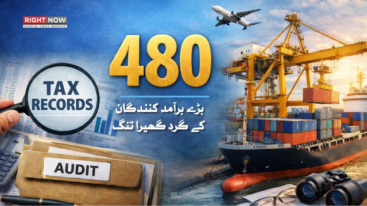 ایف بی آر کی 480 بڑے برآمد کنندگان کے ٹیکس ریکارڈ کی جانچ کا حکم