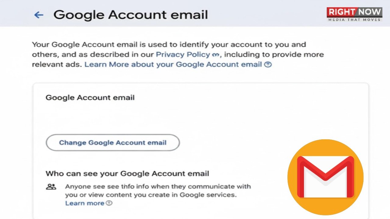 جی میل صارفین کے لیے ای میل ایڈریس تبدیلی کی سہولت متعارف