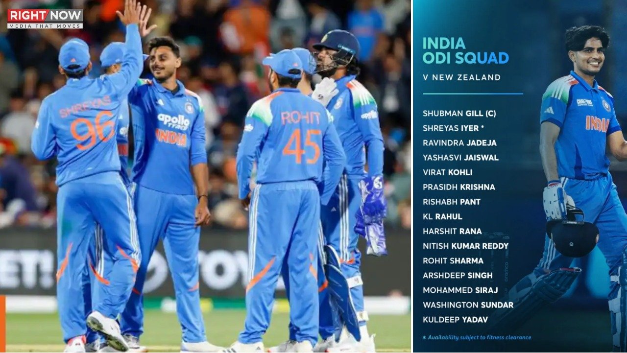 بھارت نے نیوزی لینڈ کے خلاف ون ڈے اسکواڈ کا اعلان کر دیا