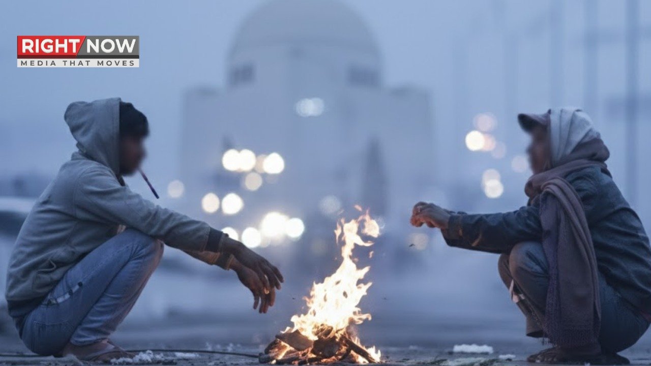 کراچی میں سردی کی شدت، درجہ حرارت 7.1 ڈگری تک گر گیا