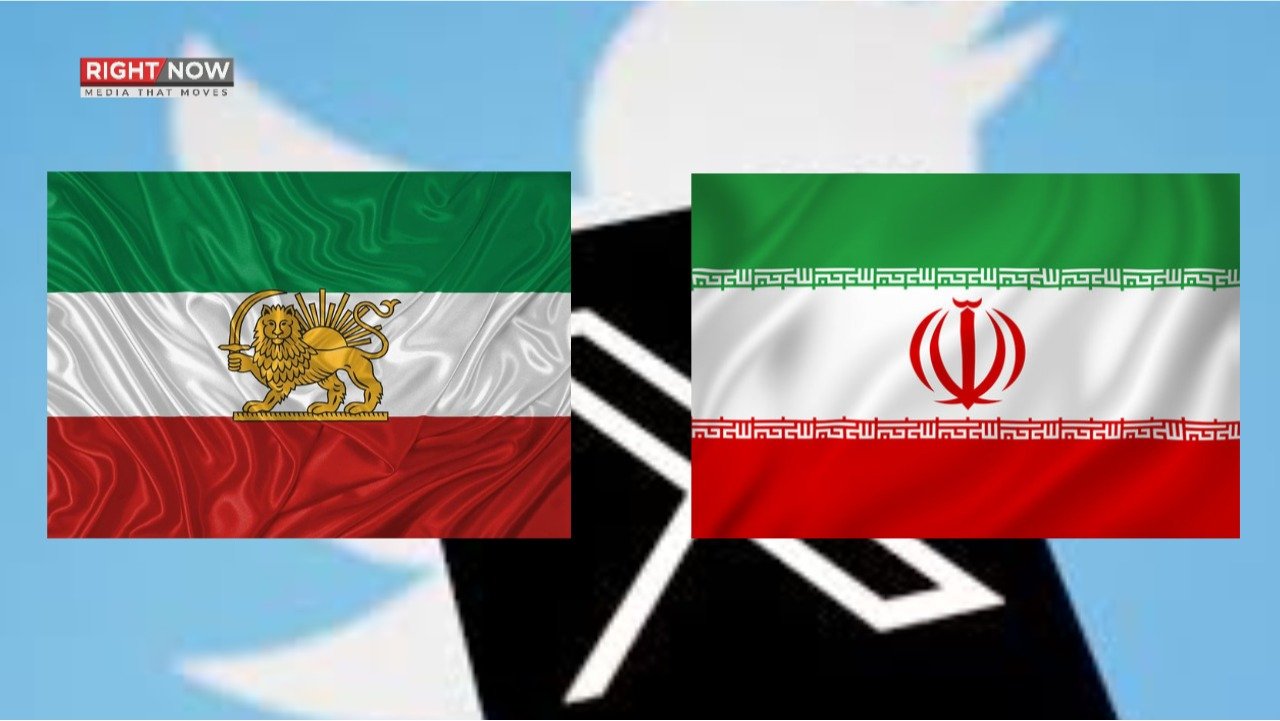 ایکس پر ایرانی پرچم تبدیل، شیر و سورج کانشان شامل