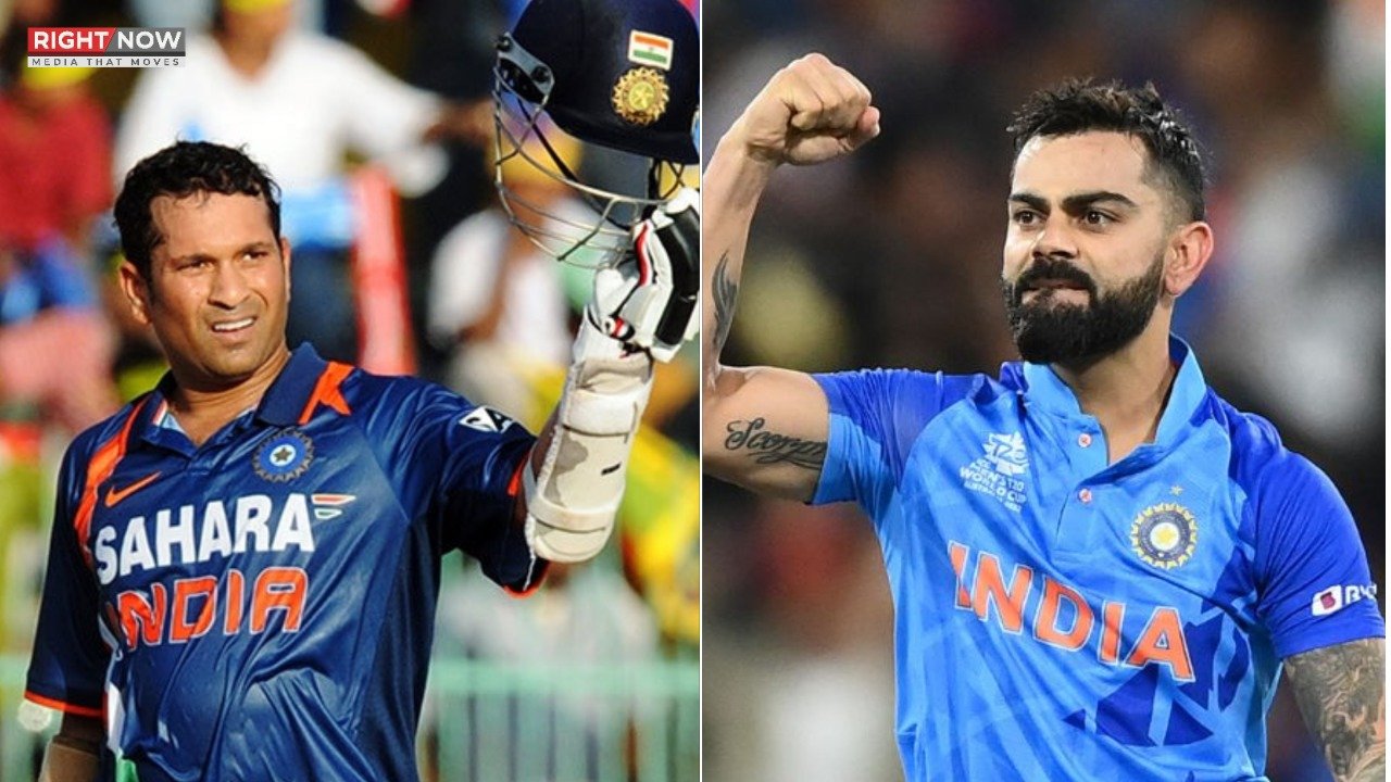 ویرات کوہلی نے تیز ترین 28 ہزار رنز بنا کر ٹنڈولکر کا ریکارڈ توڑا