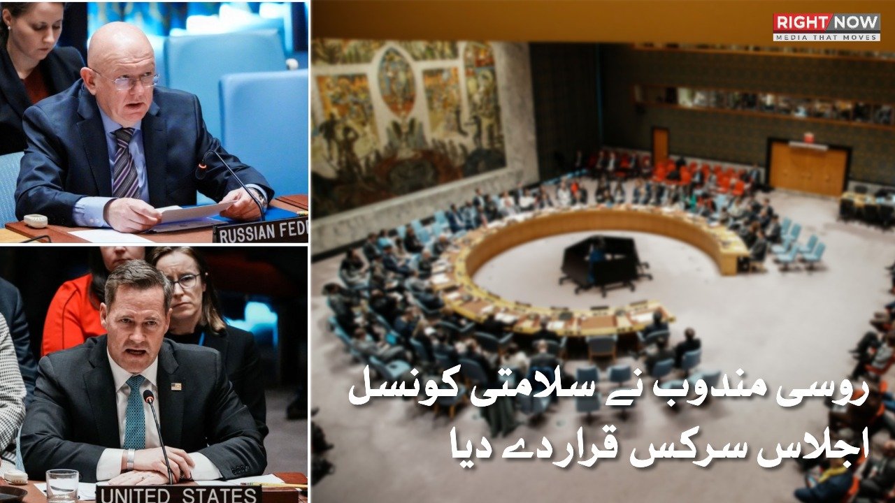 روسی مندوب کی سلامتی کونسل اجلاس پر امریکا کو سخت تنقید