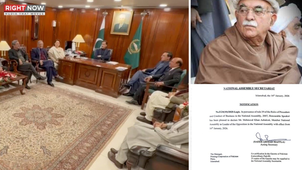 محمود خان اچکزئی قومی اسمبلی میں اپوزیشن لیڈر مقرر