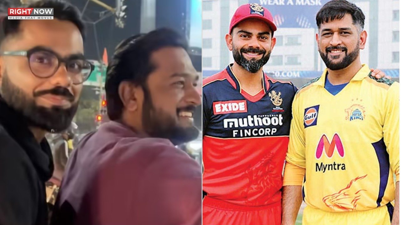 ویرات کوہلی اور ایم ایس دھونی کا ہمشکل موٹر سائیکل پر ویڈیو وائرل