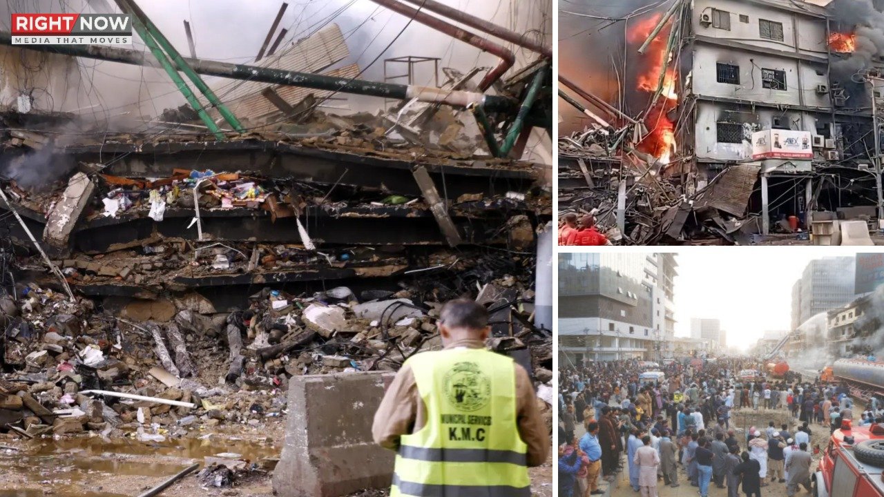 کراچی کے گل پلازہ میں آگ سے شدید نقصان، تاخیر نے حالات بگاڑ دیے