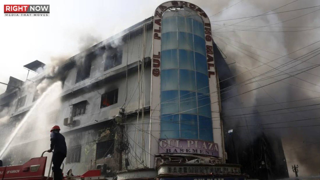 گل پلازہ میں آگ سے کروڑوں کا نقصان، امدادی کارروائیاں جاری