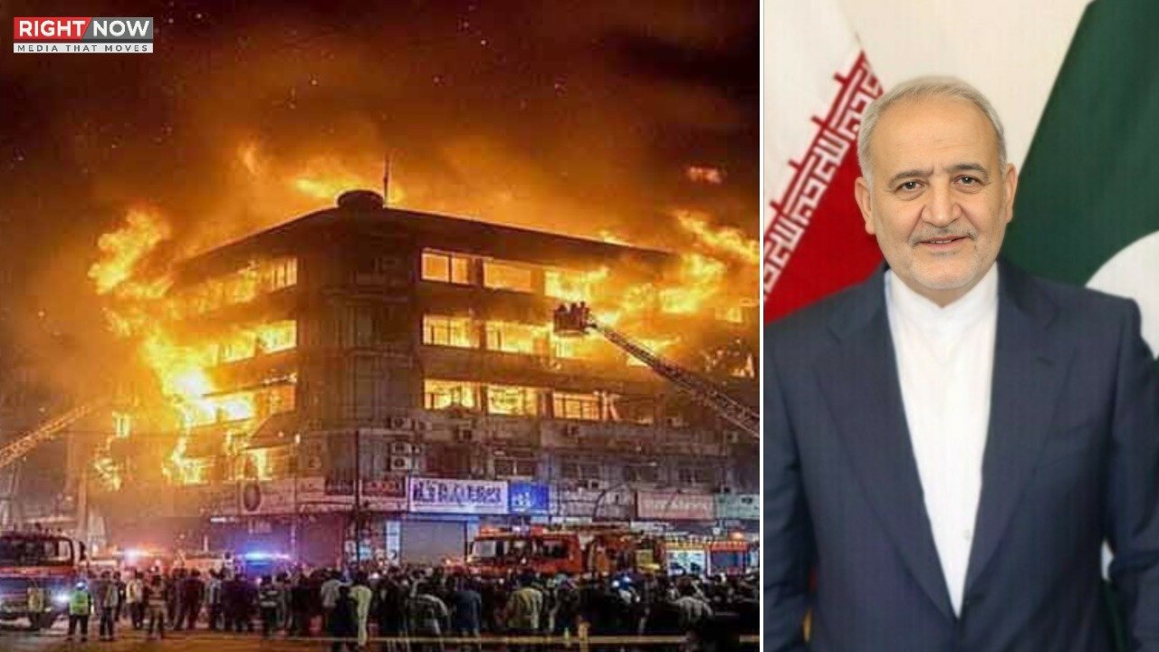 ایرانی سفیر کا کراچی گل پلازہ آتشزدگی پر افسوس کا اظہار