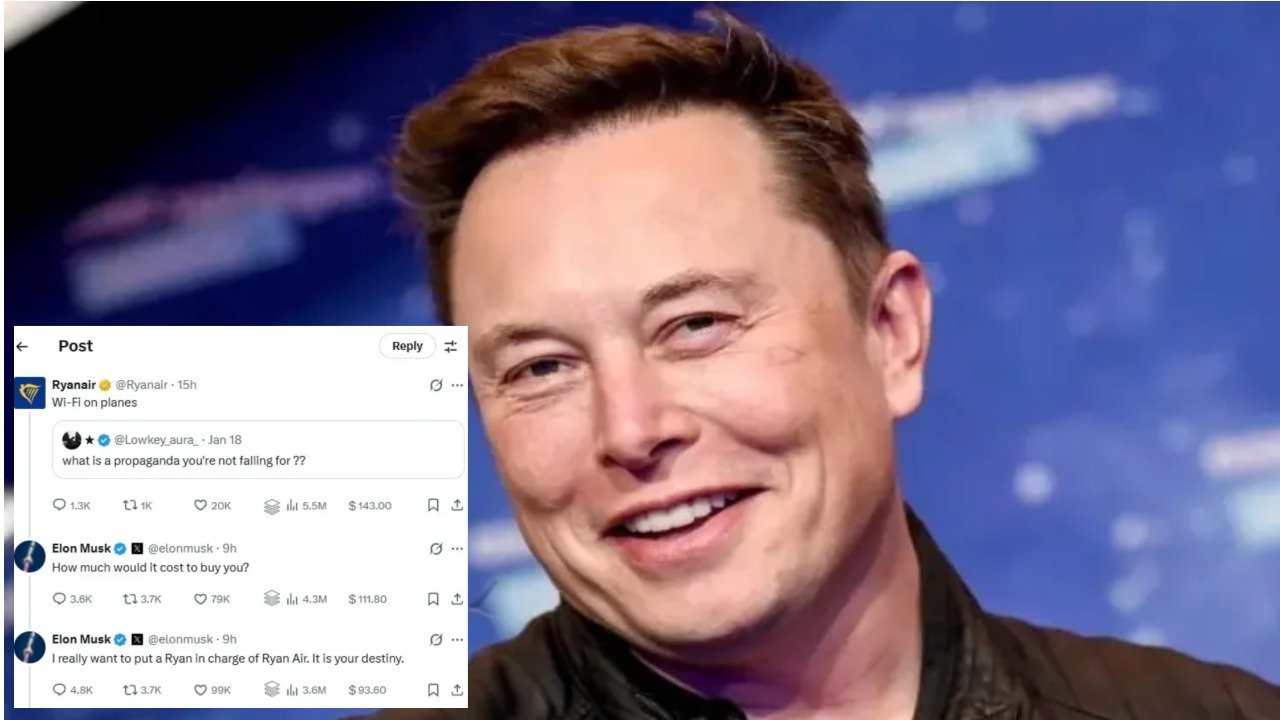 ایلون مسک کا ریان ایئر کے سی ای او کو طنزیہ جواب