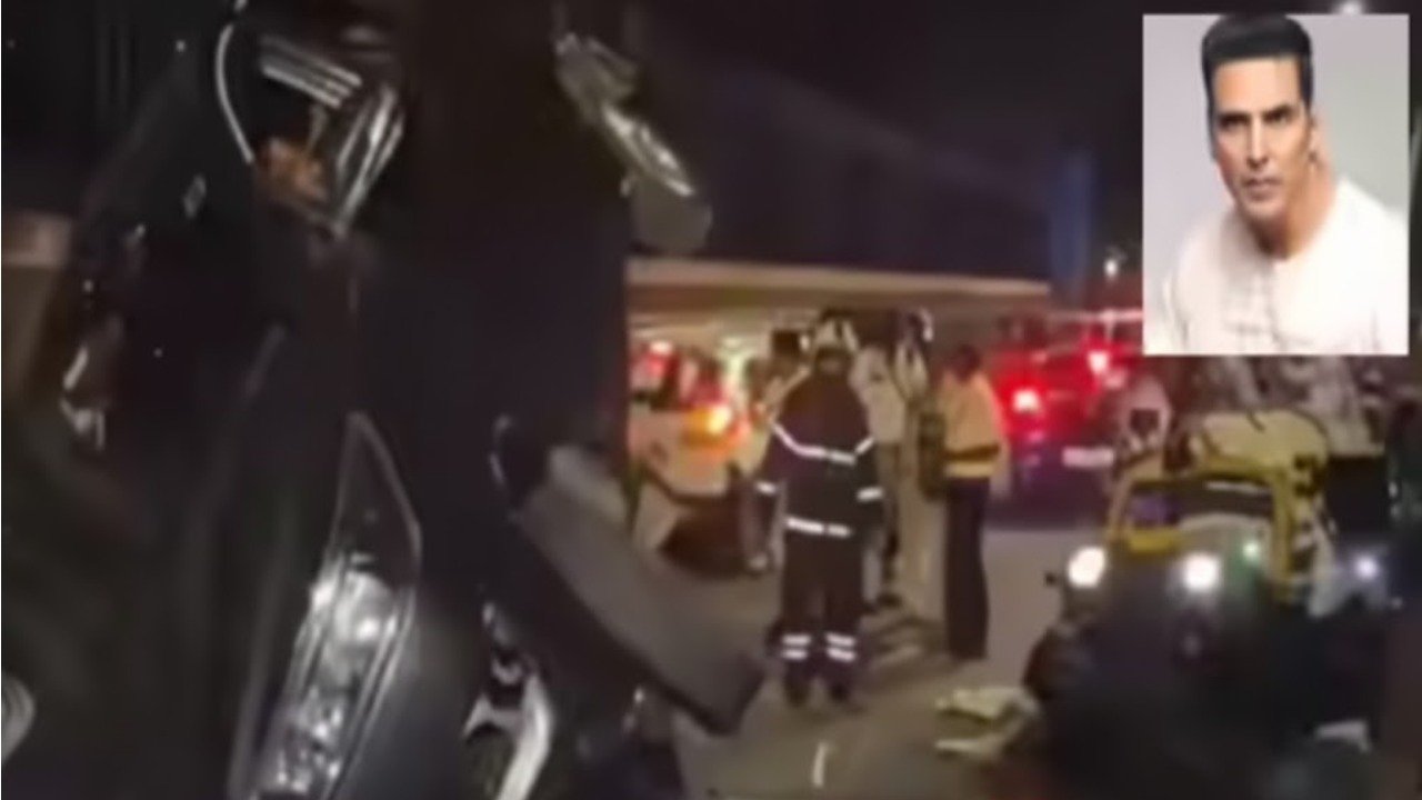 اکشے کمار اور ٹوئنکل کھنہ ممبئی ٹریفک حادثے سے محفوظ