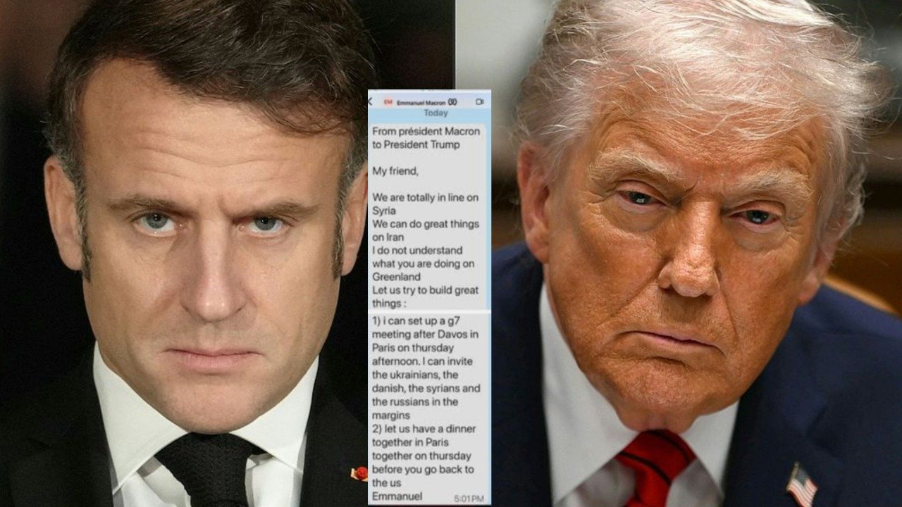 امریکی صدر نے فرانسیسی صدر کا ذاتی پیغام سوشل میڈیا پر شیئر کیا