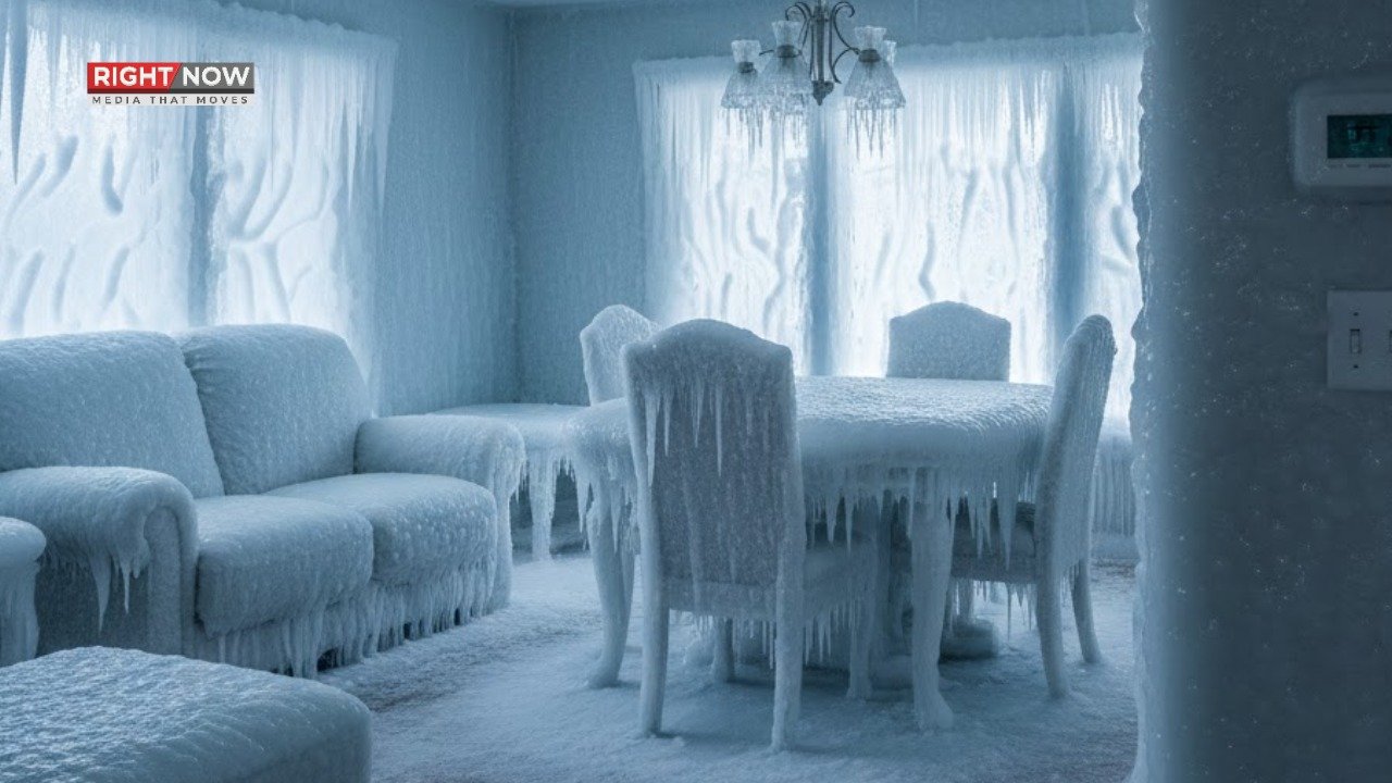 کینیڈا: ہیٹر بند ہونے سے گھر برفانی قلعے میں تبدیل