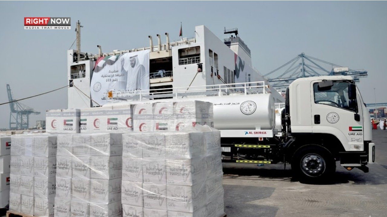 اماراتی بحری جہاز 4 ہزار ٹن امداد کے ساتھ غزہ روانہ