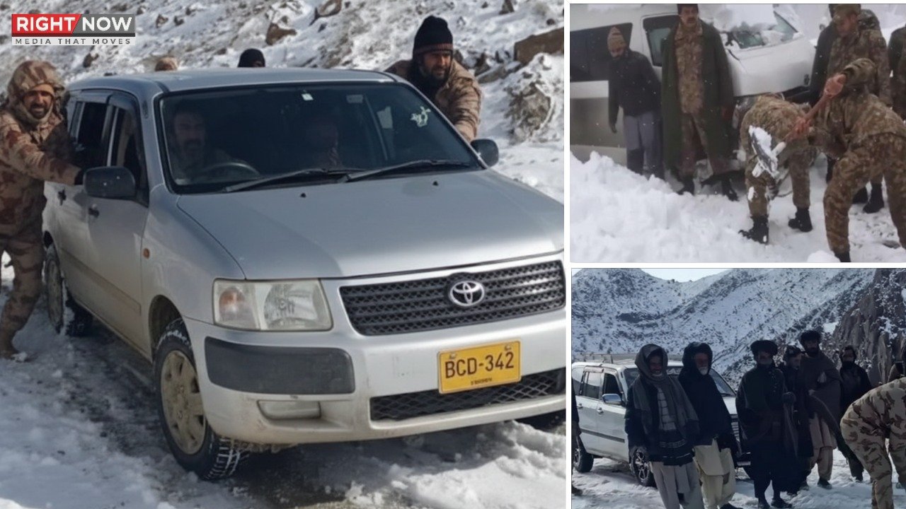 بلوچستان میں برفباری کے دوران پاک فوج کی ریلوے سیکیورٹی خدمات