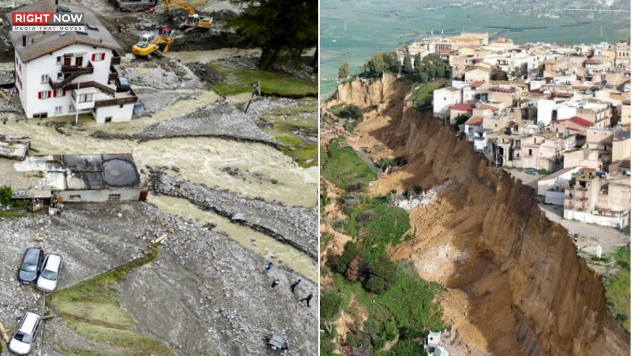 اٹلی کے سسلی جزیرے میں لینڈ سلائیڈنگ، ہزاروں افراد محفوظ مقامات پر منتقل
