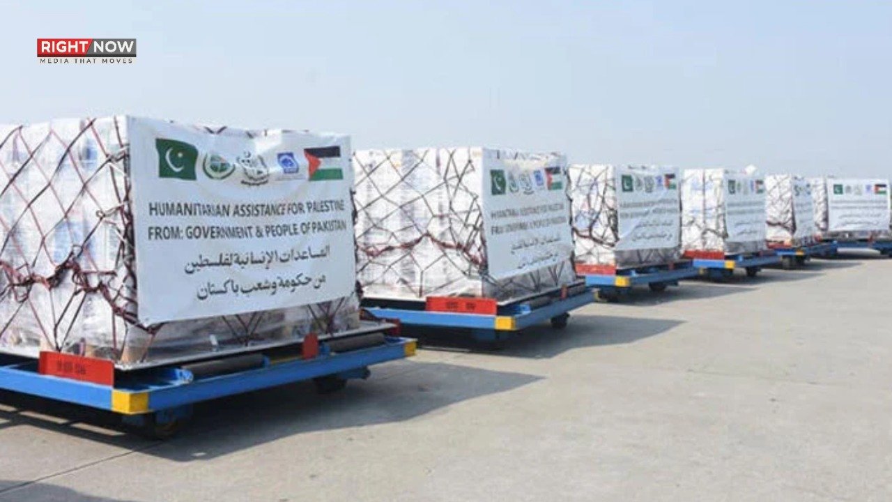 پاکستان کی جانب سے فلسطین کو مزید 100 ٹن امدادی سامان روانہ