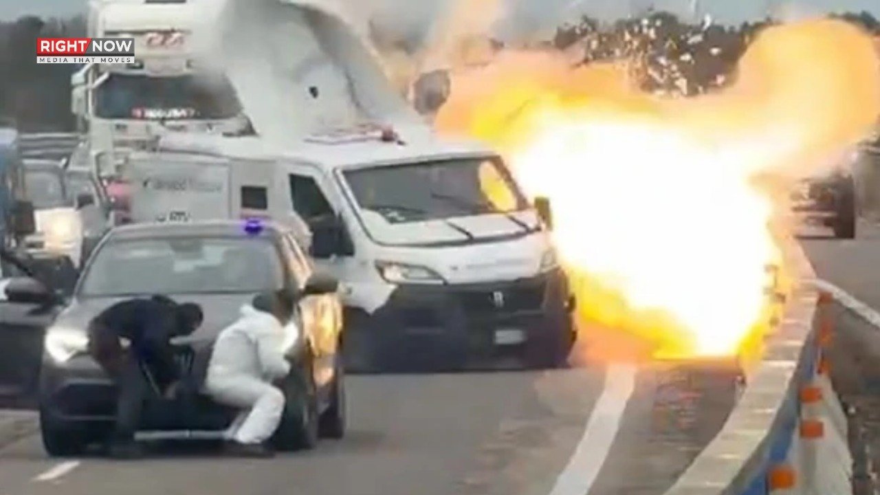 اٹلی میں پولیس وردی میں ڈاکوؤں کی کیش وین لوٹنے کی کوشش ناکام