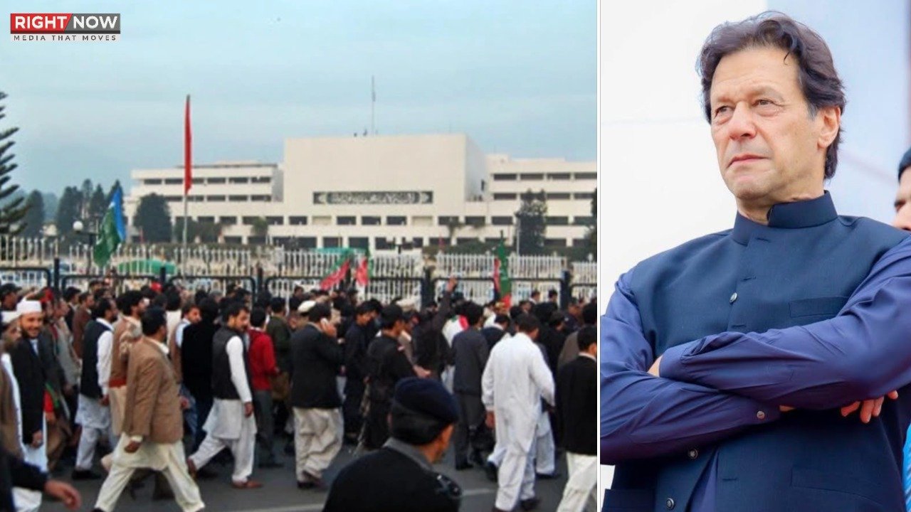 عمران خان کی آنکھوں کا علاج، پارلیمنٹ ہاؤس کے باہر دھرنا جاری