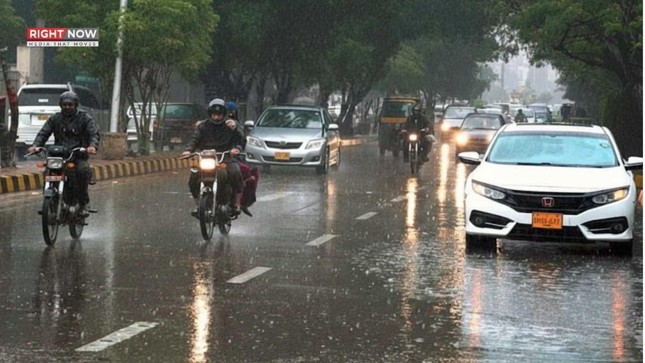 کراچی میں بارش اور ژالہ باری سے موسم خوشگوار