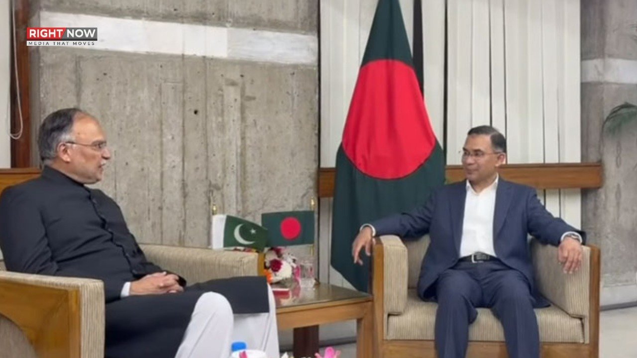 احسن اقبال کی ڈھاکہ میں بنگلادیشی وزیراعظم سے ملاقات