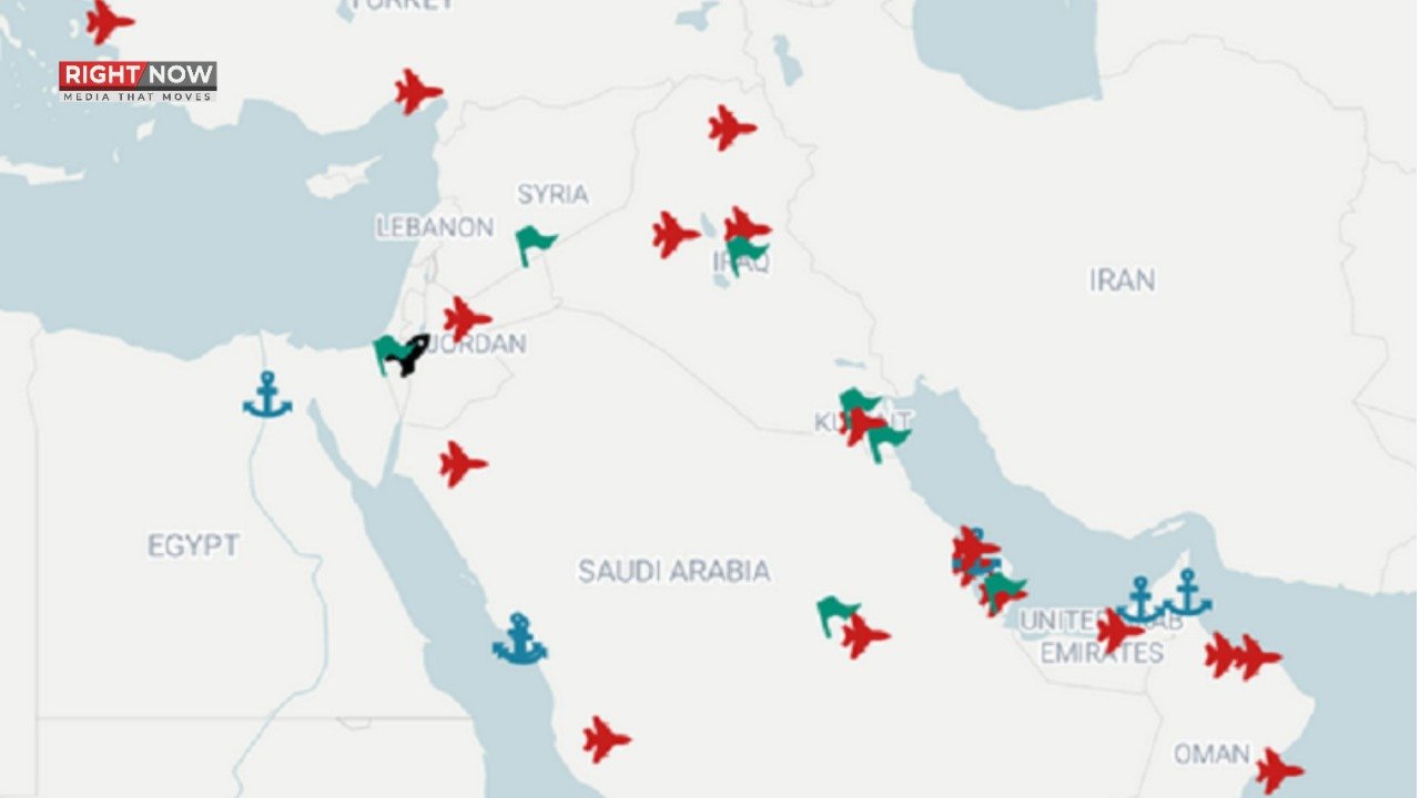 امریکا کے مشرق وسطیٰ میں 19 فوجی اڈے اور 50 ہزار فوجی تعینات