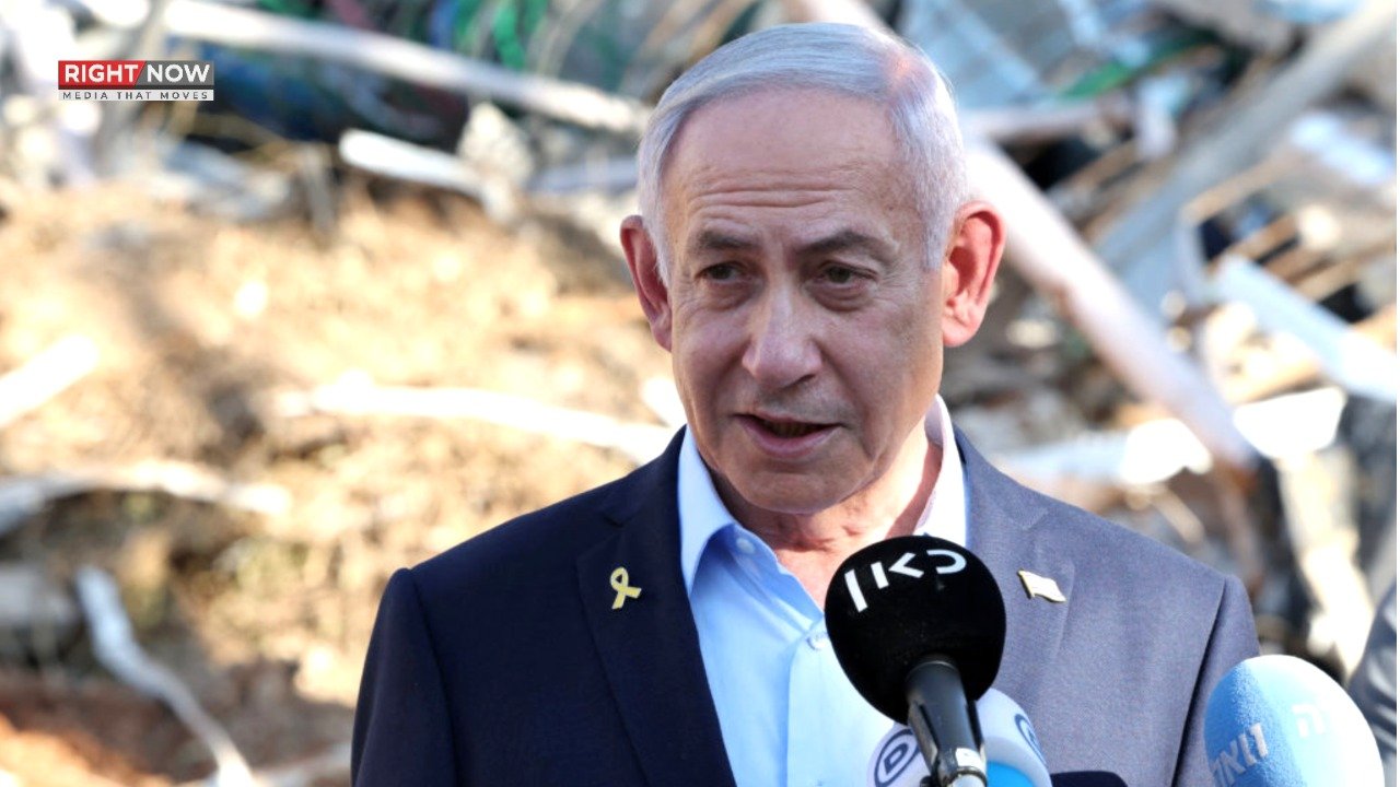 اسرائیلی وزیراعظم نیتن یاہو نے تباہ شدہ علاقوں کا دورہ کیا