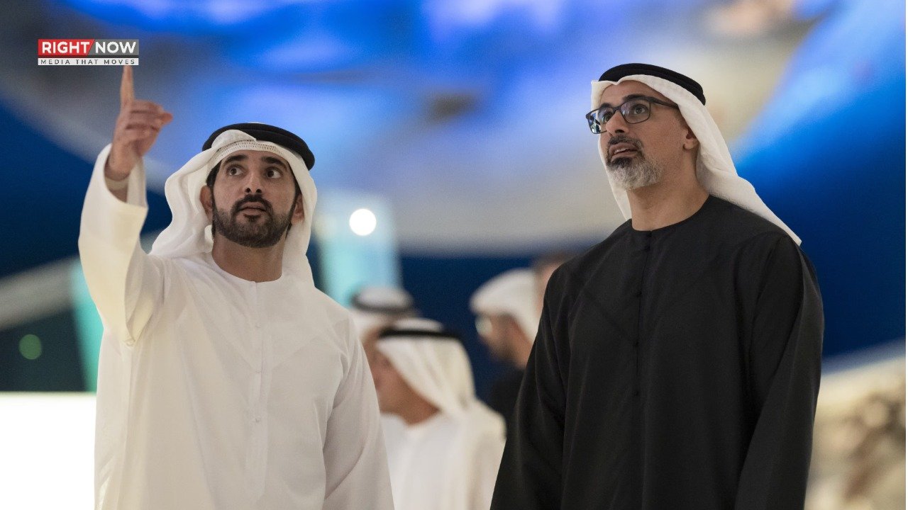 شیخ محمد بن زاید اور شیخ حمدان کا دبئی مال کا دورہ