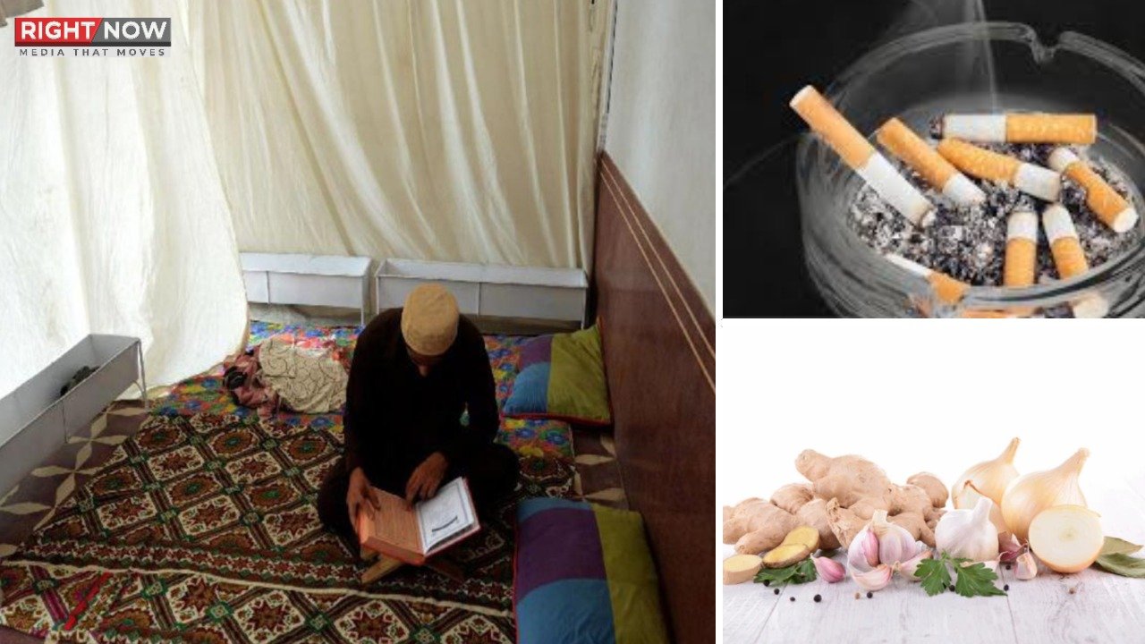 اعتکاف میں سگریٹ نوشی ممنوع، بدبو دار چیزوں سے پرہیز لازمی