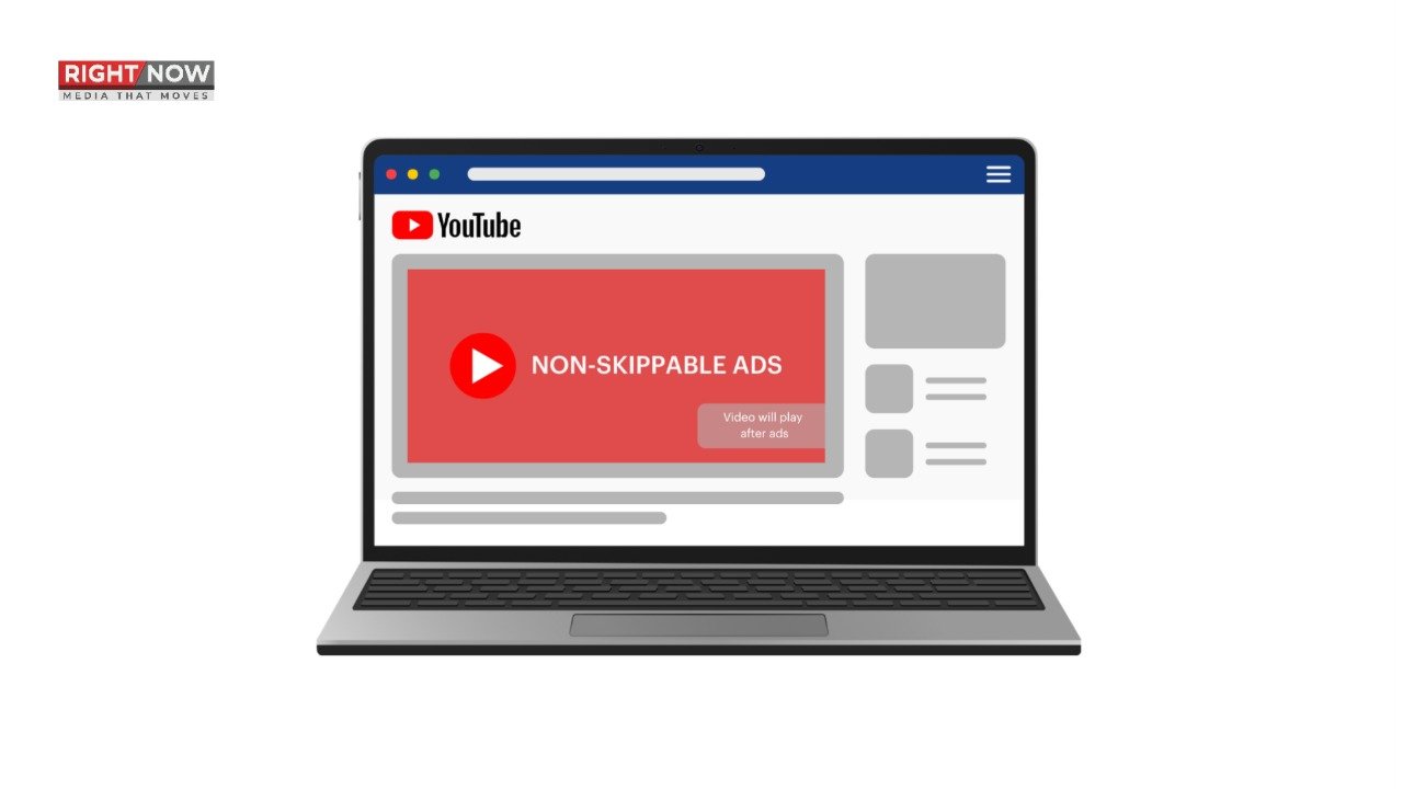 یوٹیوب پر 30 سیکنڈ کے نان اسکیپ ایبل اشتہارات کا آغاز