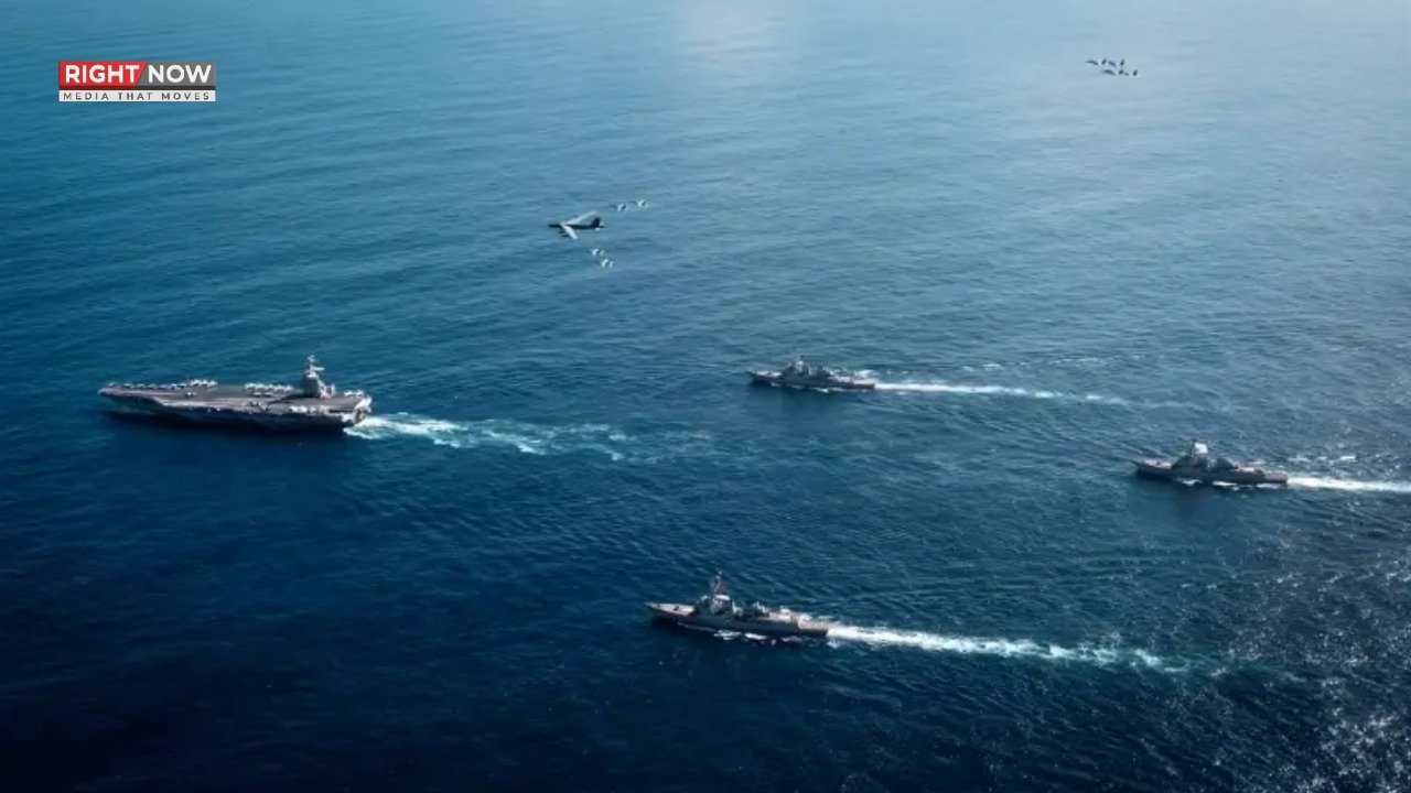 امریکی بحری بیڑا ایرانی ڈرون خطرات کے بعد خلیج عمان منتقل