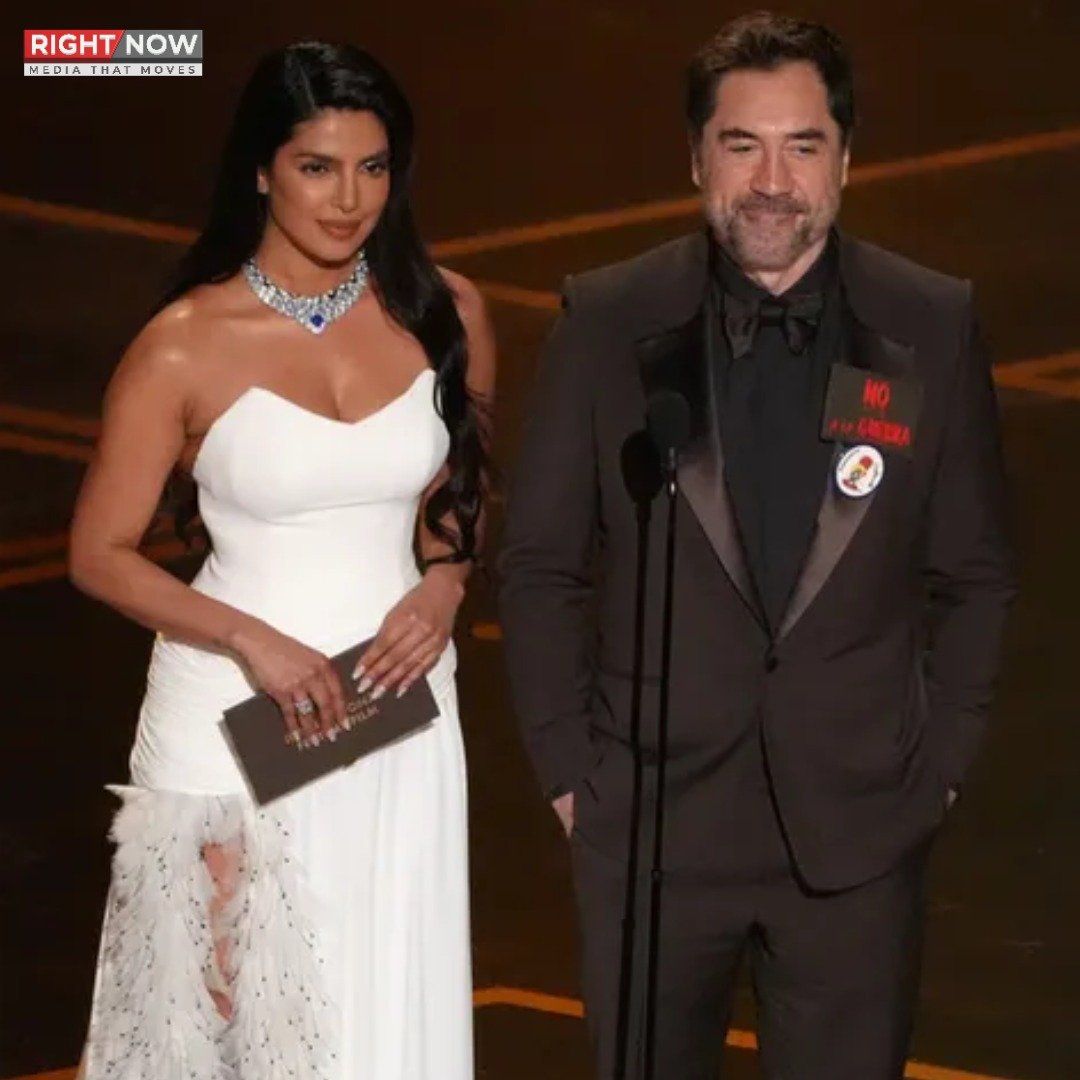 آسکرز میں ہسپانوی اداکار کا فلسطین کے حق میں نعرہ، پریانکا کا ردعمل وائرل