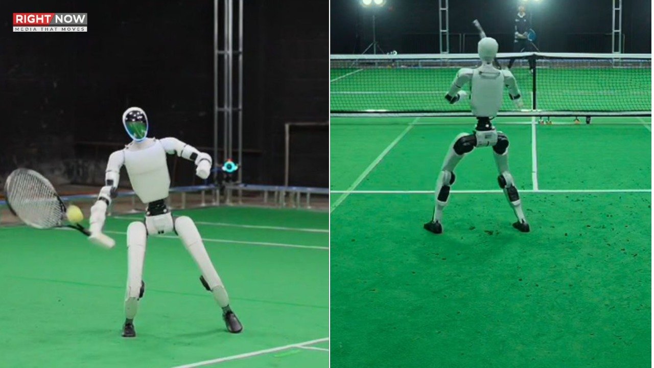 چینی کمپنی نے ٹینس کھیلنے والا روبوٹ تیار کر لیا