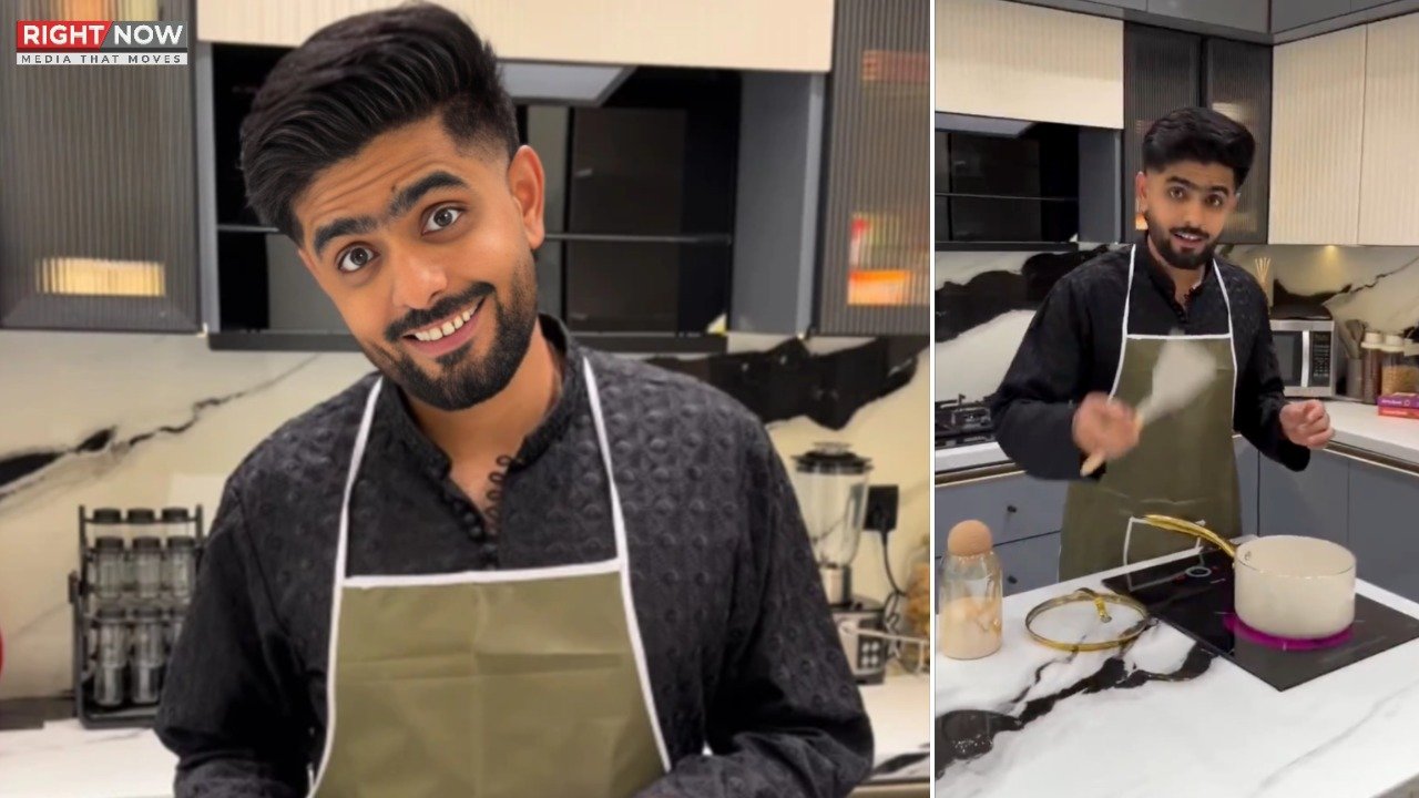 بابر اعظم کی شیر خرمہ بنانے کی ویڈیو سوشل میڈیا پر مقبول