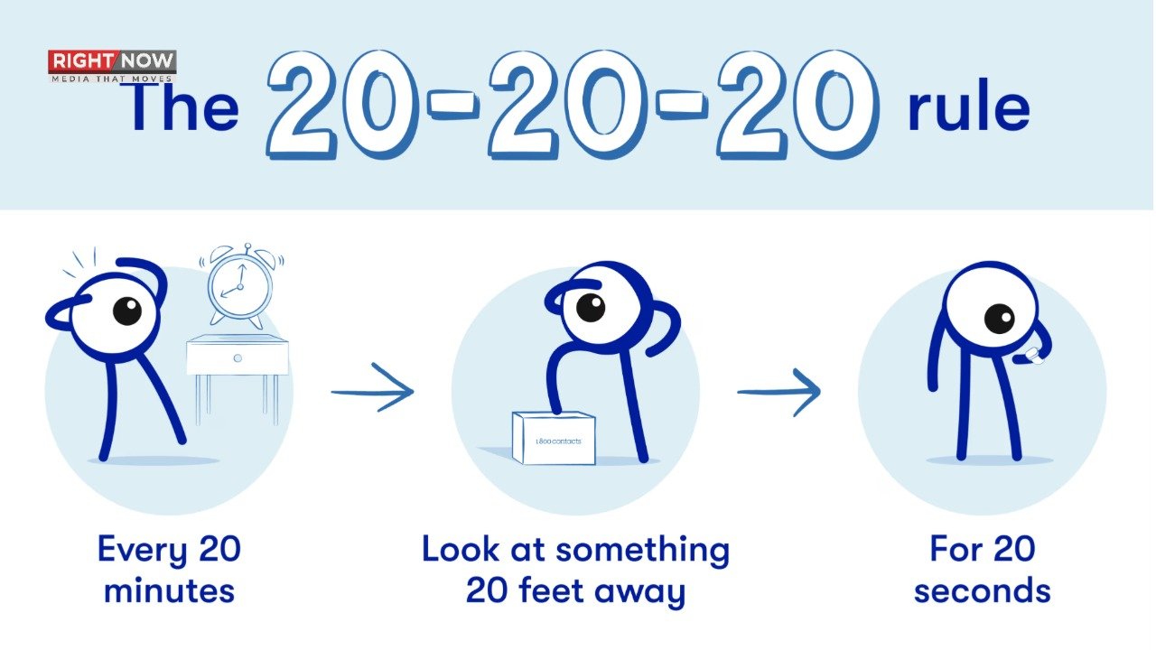 ڈیجیٹل دور میں آنکھوں کی حفاظت، 20-20-20 اصول اپنائیں