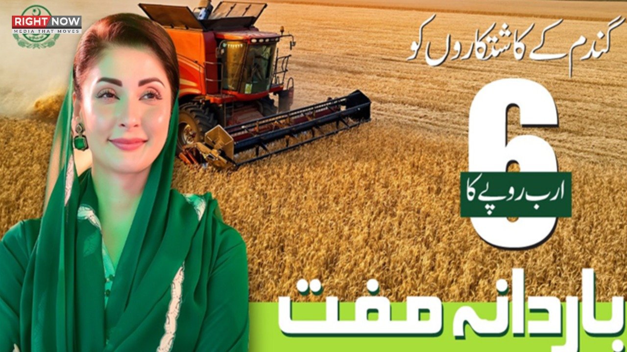 مریم نواز، پنجاب کے کاشتکاروں کو 6 ارب روپے کا مفت باردانہ