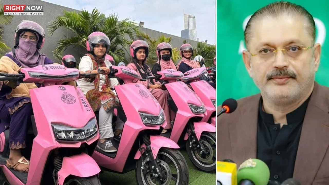 سندھ حکومت، حیدرآباد میں پنک اسکوٹیز مفت تقسیم کا اعلان