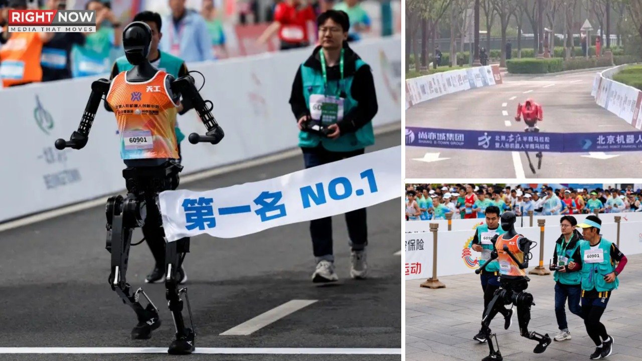 چینی روبوٹس نے میراتھون میں انسانی کھلاڑیوں کو پیچھے چھوڑ دیا