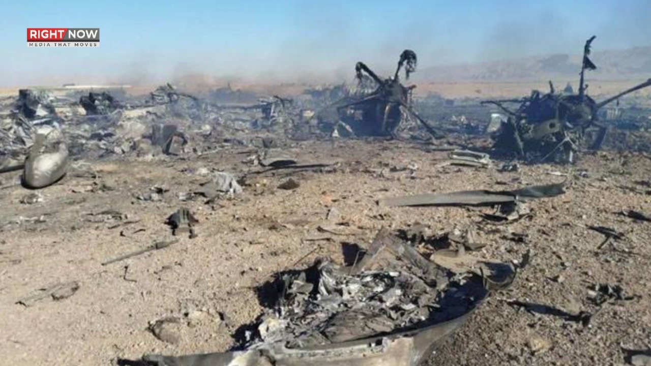 ایران نے امریکی طیاروں کا ملبہ ایرانی پرچم سے سجایا